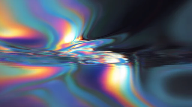 Psychedelic Vortex Gradient Color Reflection