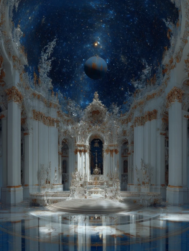 Baroque Futurism Celestial Interior Design