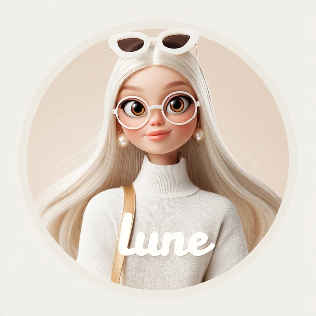 Lune Brand Mascot 3D Stylized Portrait