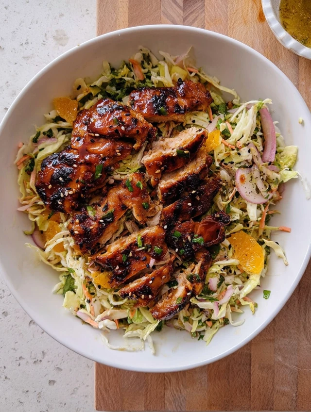 Hot Honey BBQ Chicken Salad Recipe
