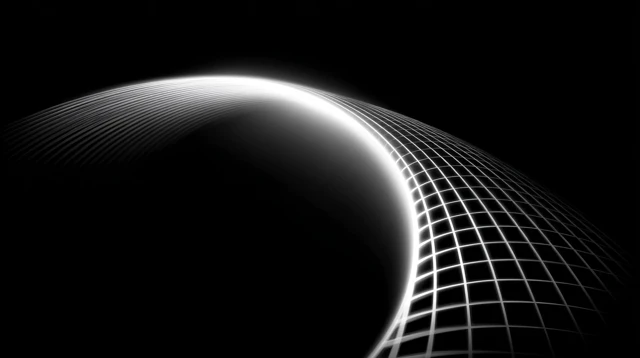 Abstract Minimalist Line Art Black and White