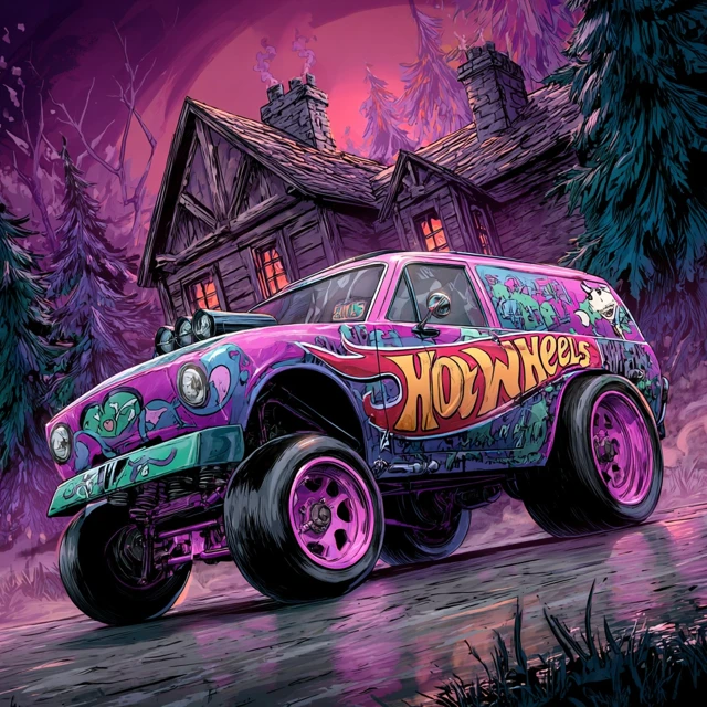 Courage the Cowardly Dog Hot Wheels Illustration