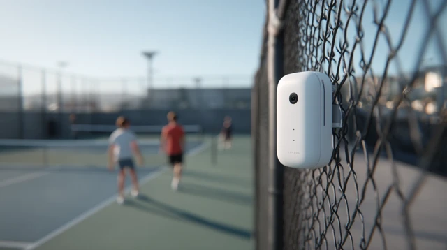 Modern Camera on Pickleball Court Photography
