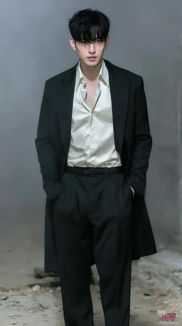 Korean Man Sung Jin Woo Inspired Cinematic Portrait