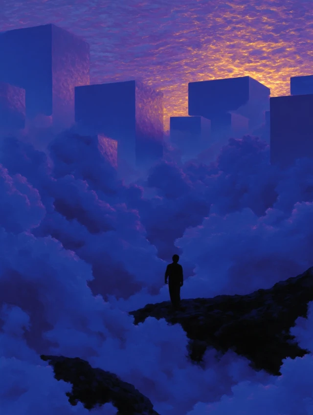 Surreal Sci-Fi Landscape Ethereal Atmosphere