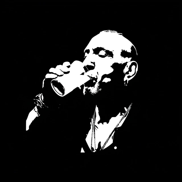 Dee Snider Minimalist Logo Black and White