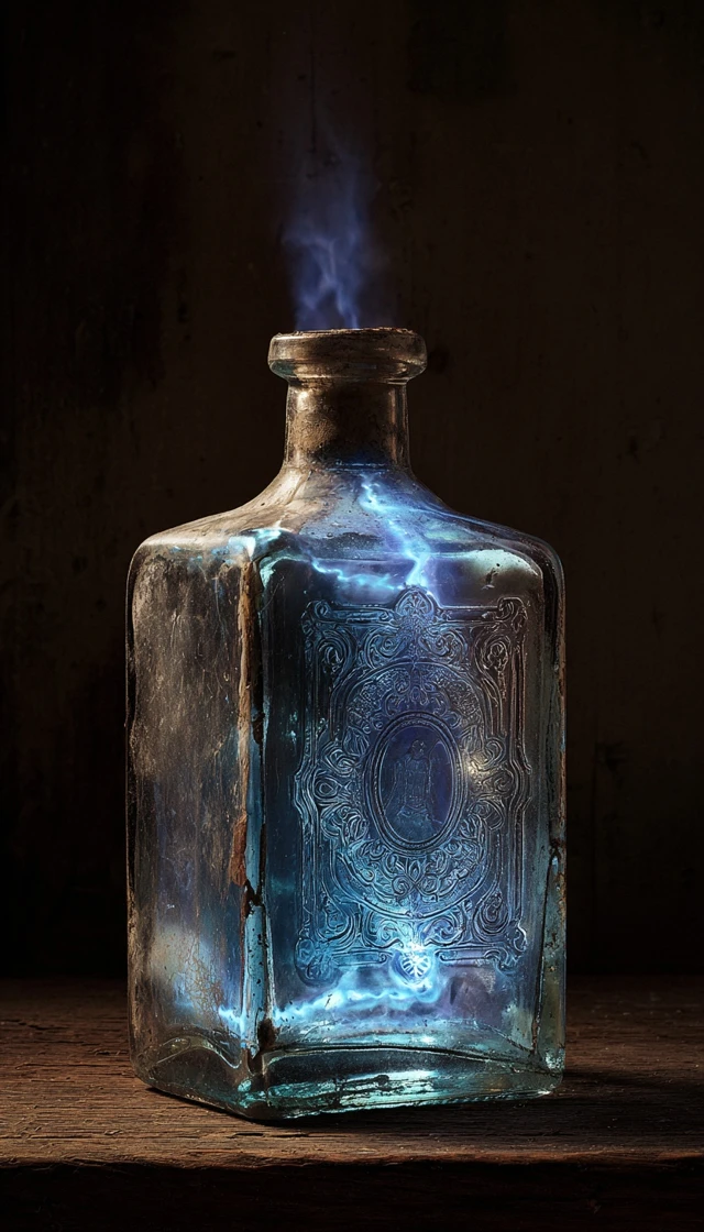 Moonstone Spirit Bottle Advertising Photo