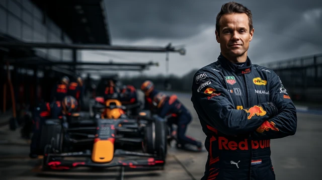 Red Bull F1 Team Member Pit Lane Portrait