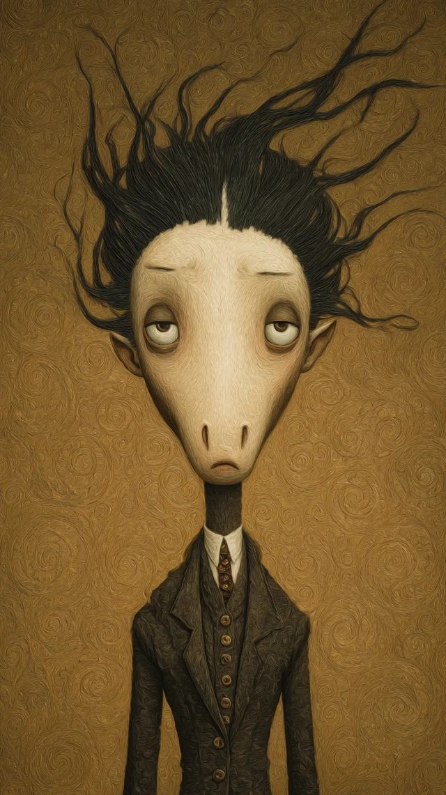 Pop Surreal Horse Portrait by Mark Ryden