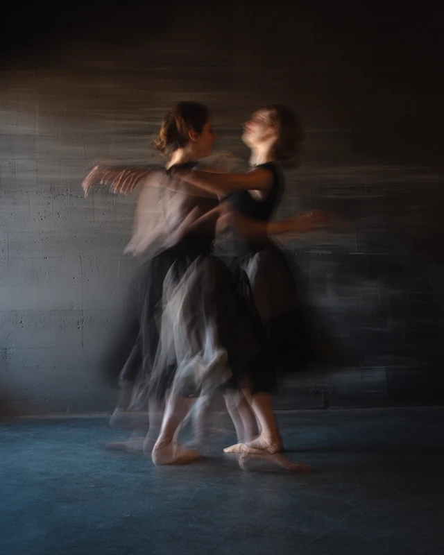 Ballet Dancers in Motion Inspired by Degas