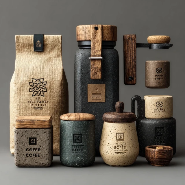 Product Shot with Minimalist Celtic Retro Design