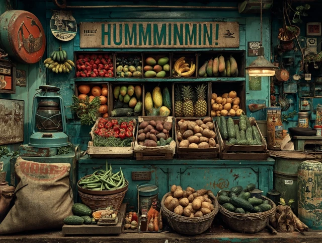 German Vegetable Shop - Photorealistic Still Life