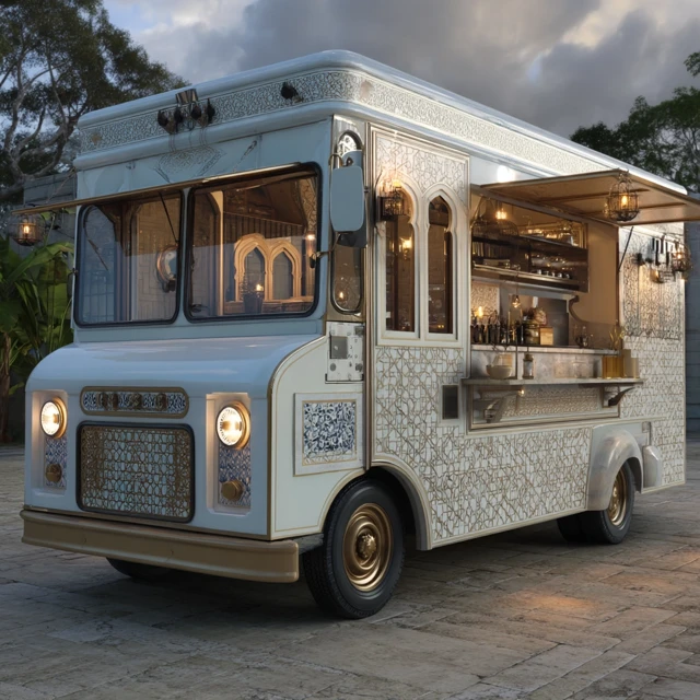 Lebanese Food Truck Arabesque Design