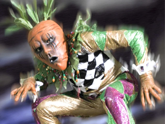 Scary Carrot Mascot Contortionist Costume