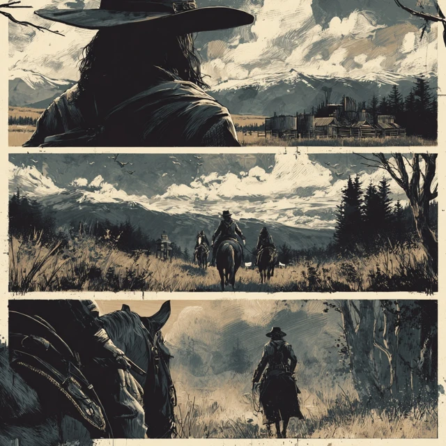Narrative Designer Website Western Theme Art