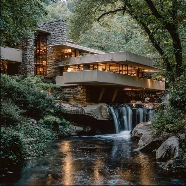 Fallingwater by Frank Lloyd Wright Architecture