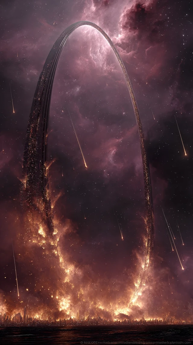 Cosmic Archway in Space 4K