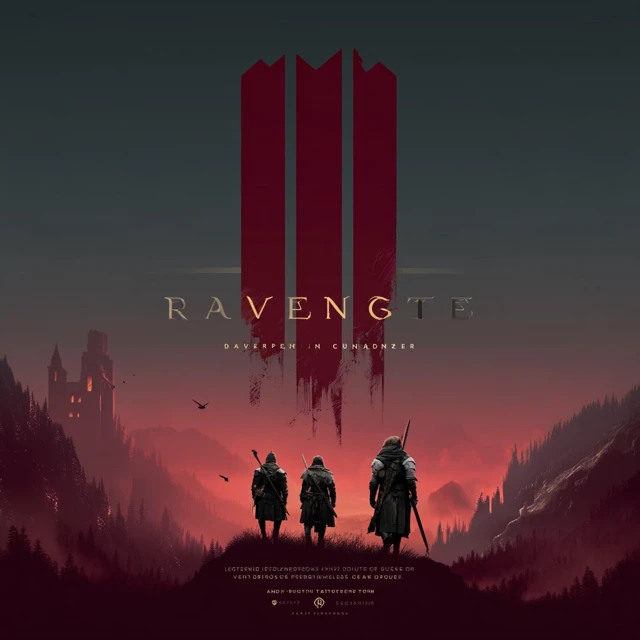 Ravengate Dune Flag Concept Art in Red and Gray
