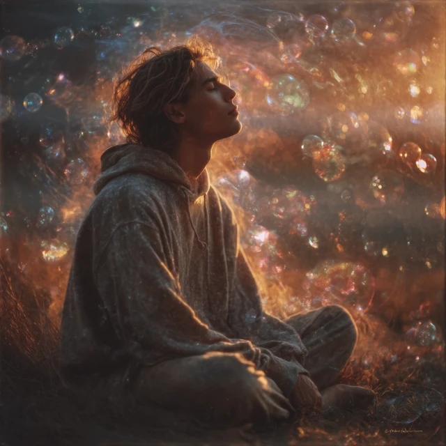 Meditation Dreamlike Still Golden Hour Ethereal