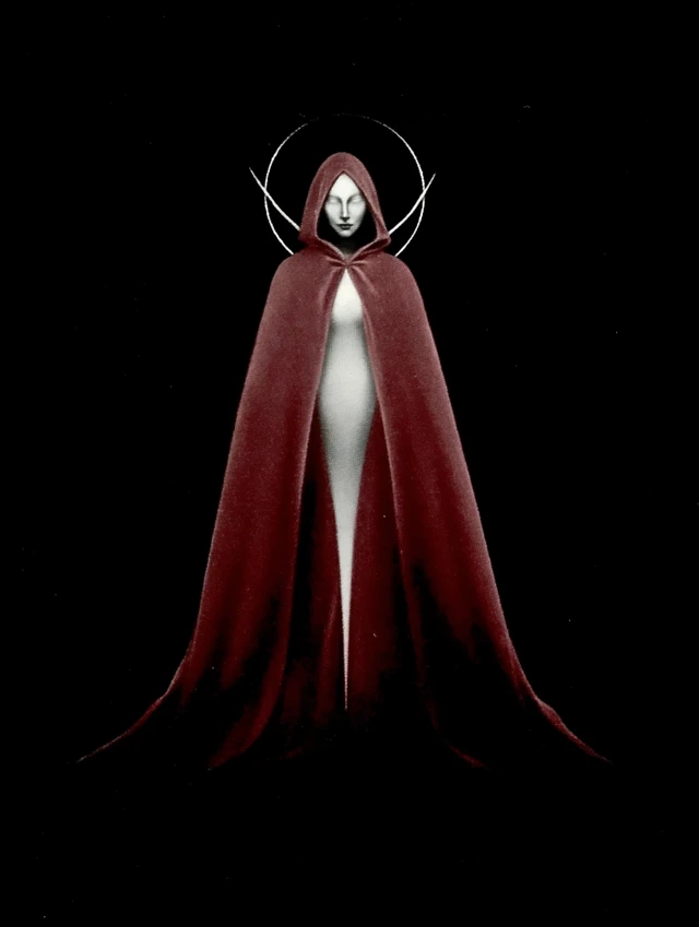 Ama Lilith Occult Illustration In Edward Gorey Style