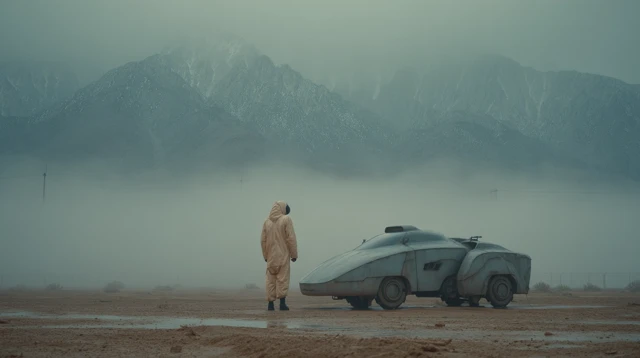 Palm Springs Cyberpunk Futuristic Film Still