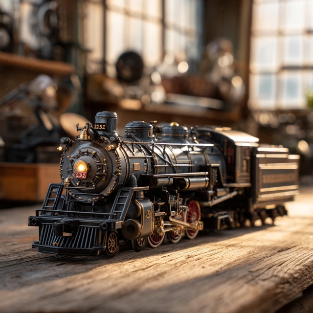 Pere Marquette 1225 Steam Locomotive Building Toy Retro