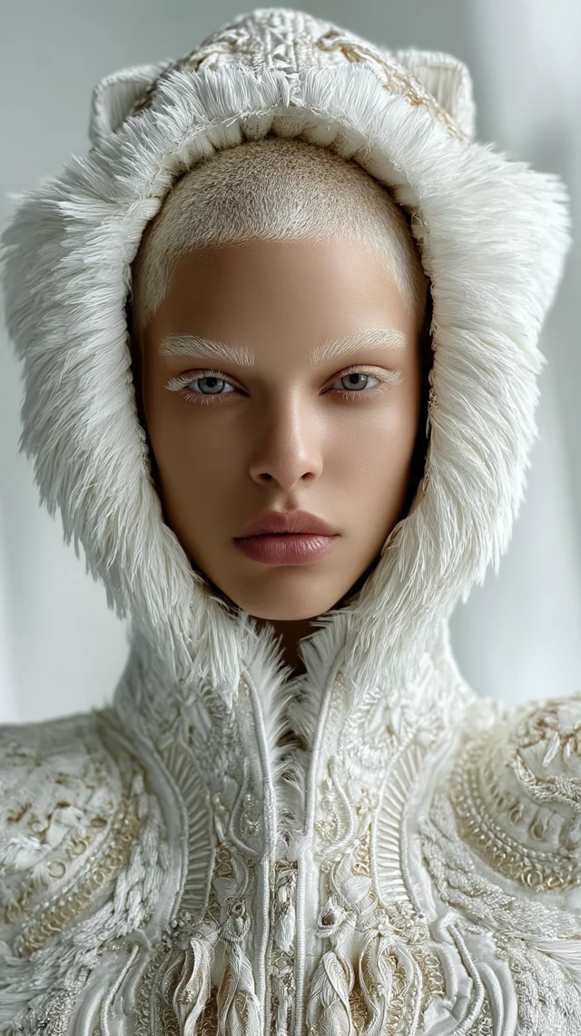 Fashion Albinos Model Haute Couture Photography