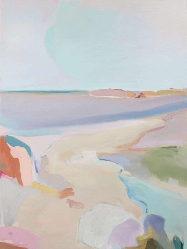 Abstract Pastel Landscape Painting
