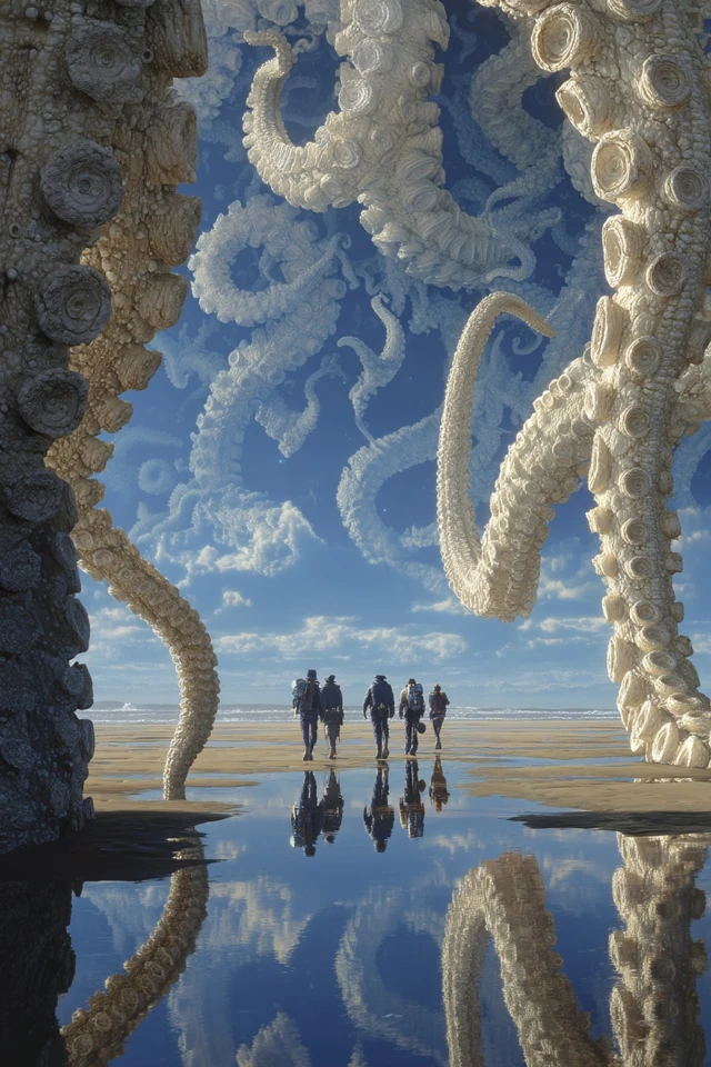 Alien Architecture on the Beach Photography