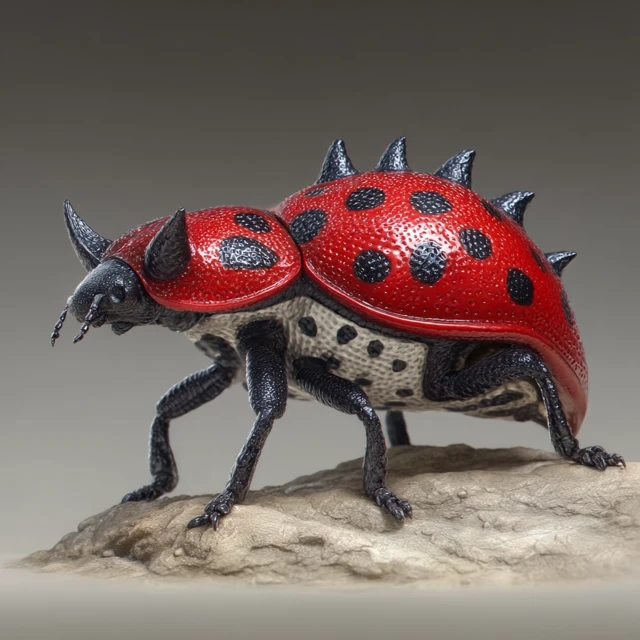 Ladybug CloseUp Detailed Realistic Insect Bug Nature