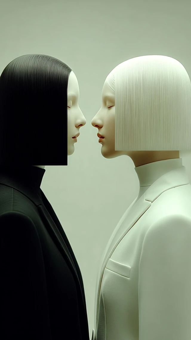 Yin Yang Twins Editorial Fashion Photo