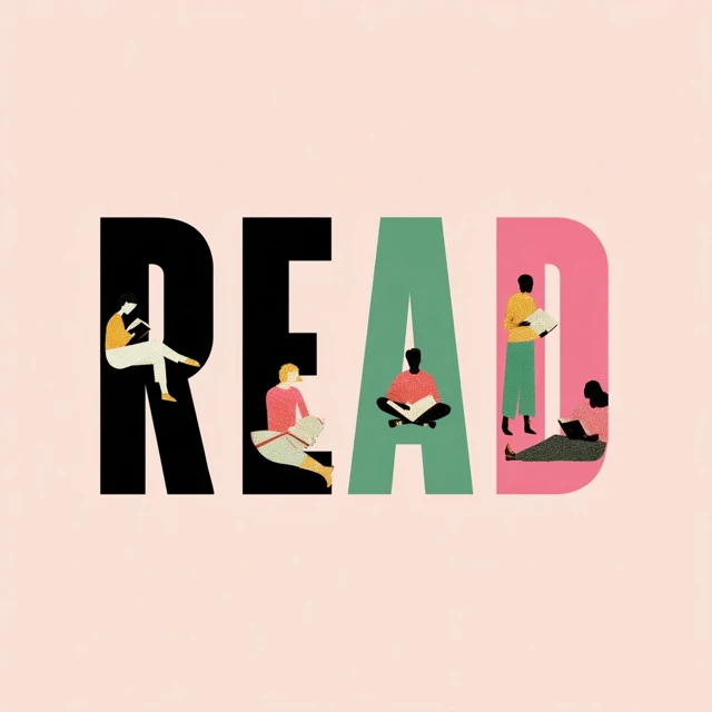 READ Library Logo Graphic Illustration