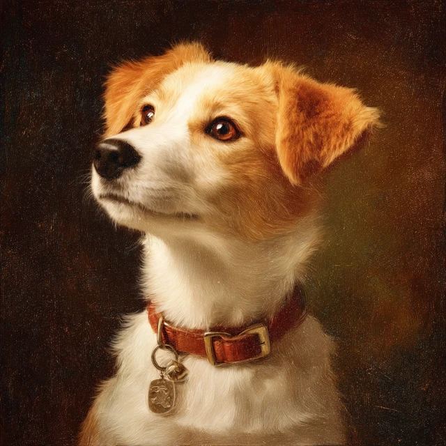 Portrait of a Jack Russell Terrier Dog