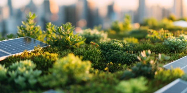 Sustainable Green Rooftop Architecture in City