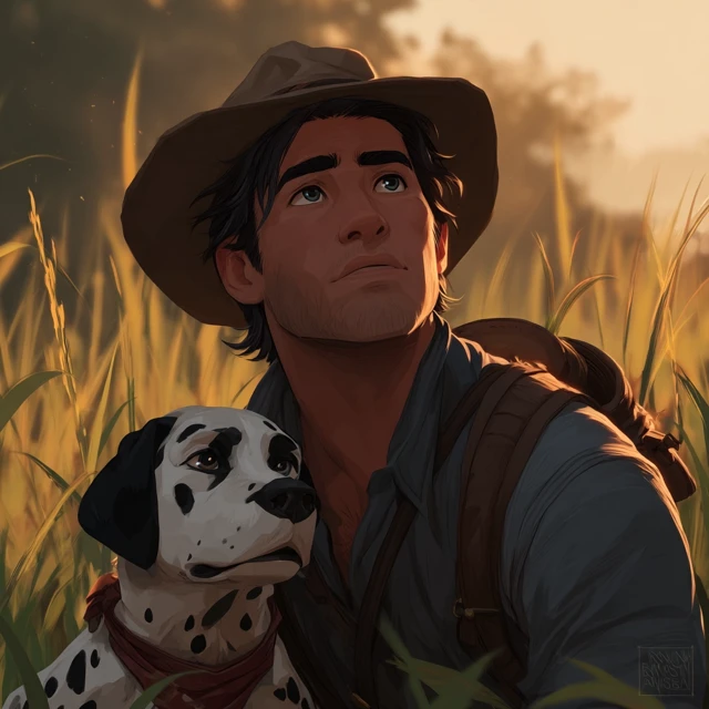 Arthur Morgan and Dalmatian Disney Style