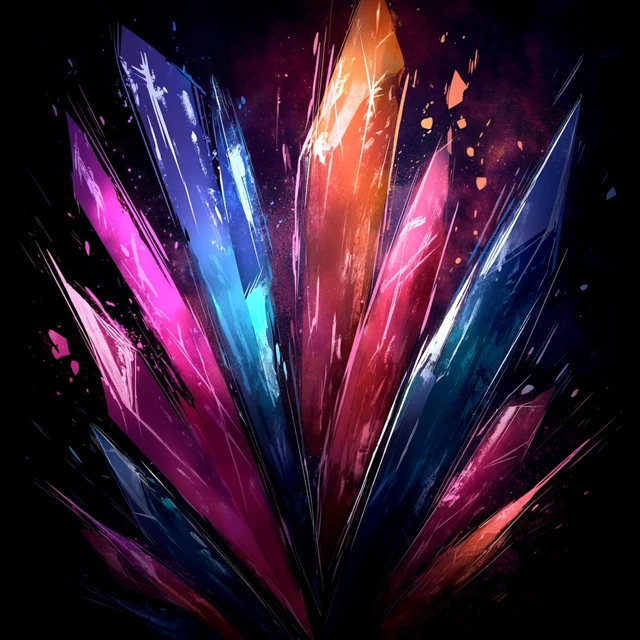 Anime Crystal Shards Poster Art