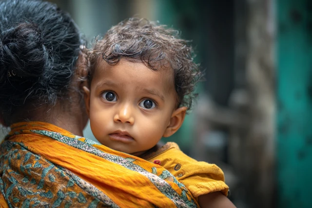 Indian Baby Portrait in Kolkata