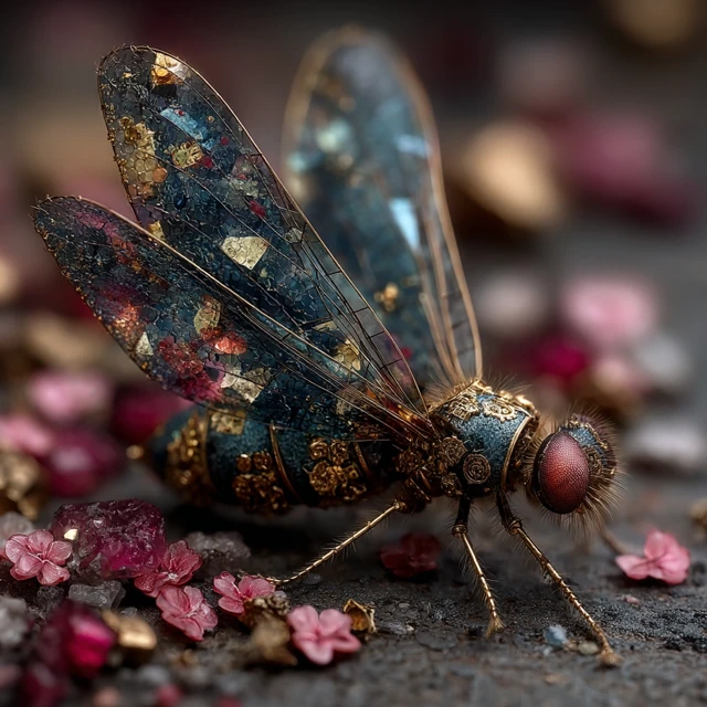 Ruby Glacier Dungeon Mosquito by Franz Vinck Art