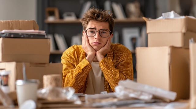 Disappointed Student Packs Unfinished Projects