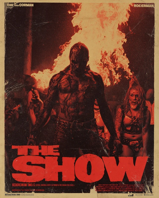 Vintage Horror Movie Poster THE SHOW 1970s Style
