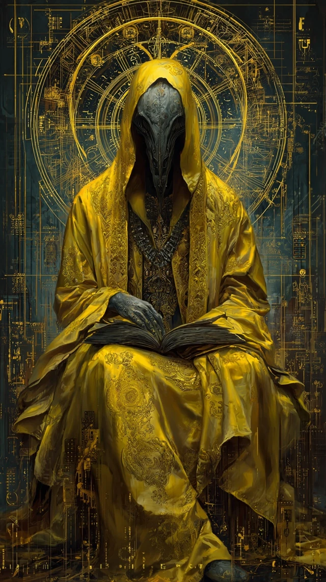King in Yellow Carcosa Art Horror Mystical