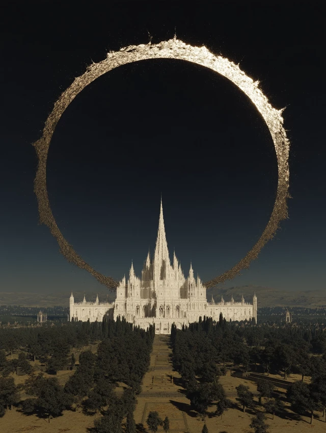 Celestial Divinity Surreal Landscape Art