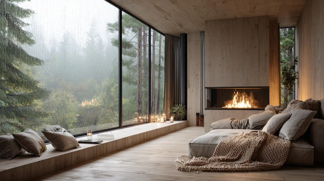 Cozy Scandinavian Living Room Interior