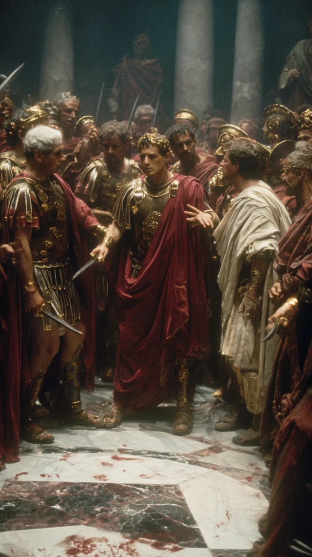 The Death of Julius Caesar Painting
