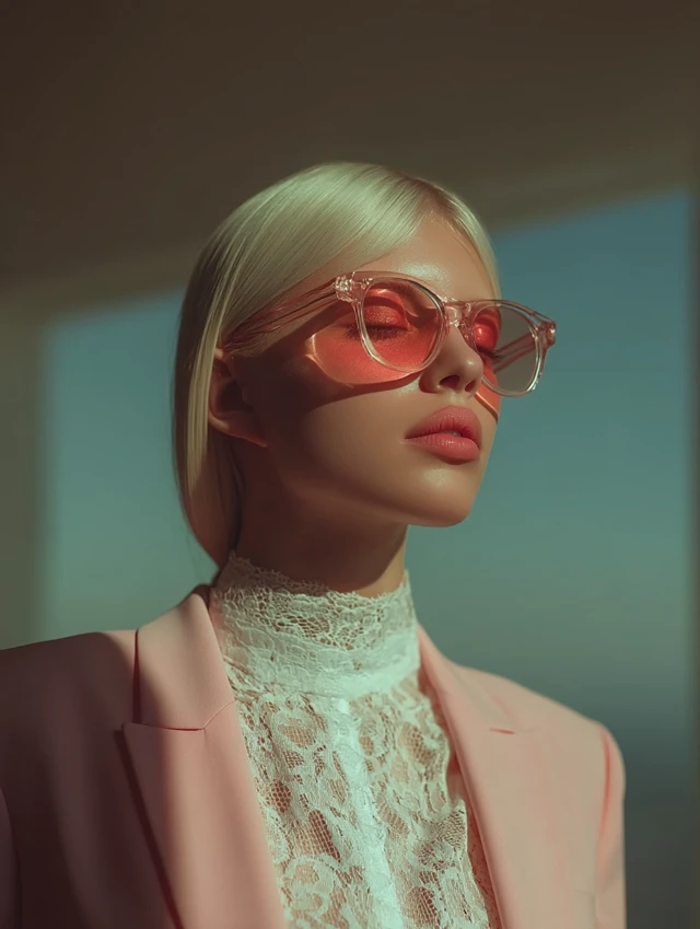 Fashion Photography: Stylish Woman in Pink