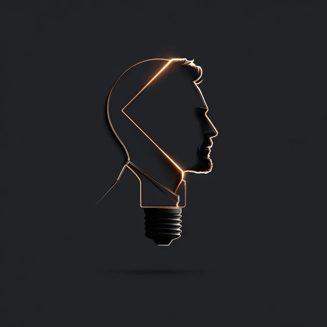 Modern Light Bulb Logo Design