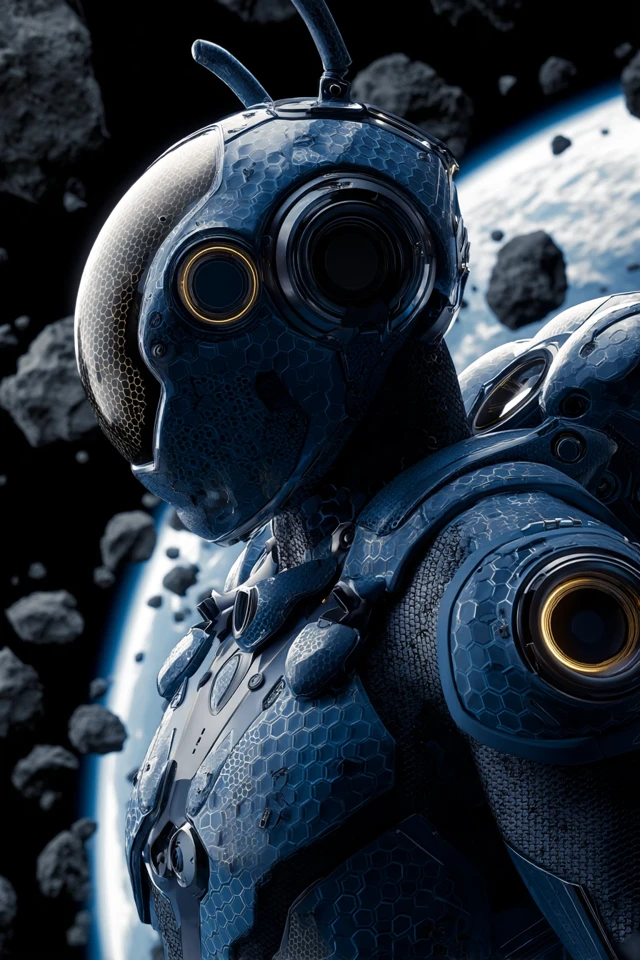 Bee Robot Space Creature 3D Render
