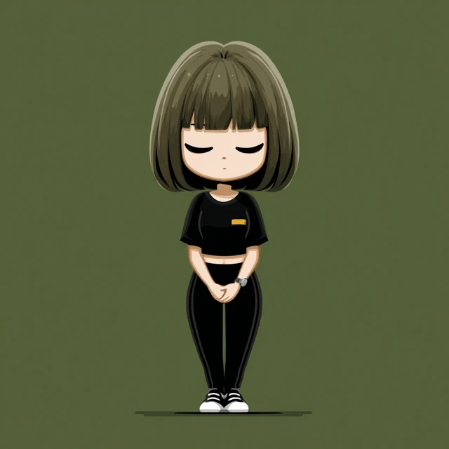 Chibi Personal Trainer Icon Design