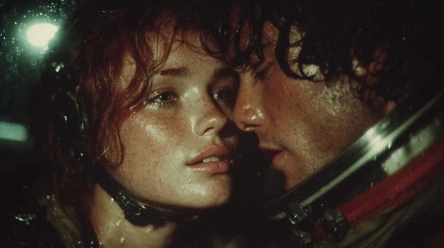 Romantic Astronauts in Space Retro SciFi