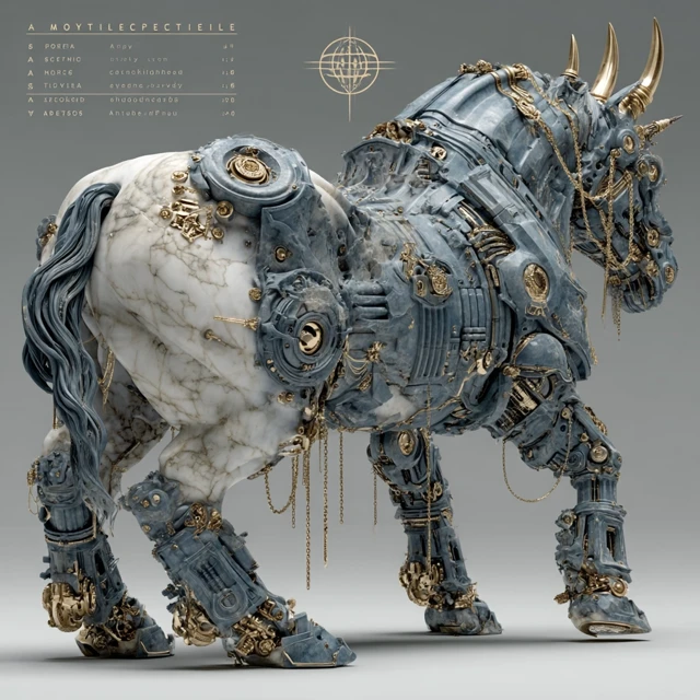 Mythic Apocalypse Centaur Biomechanical Warhorse